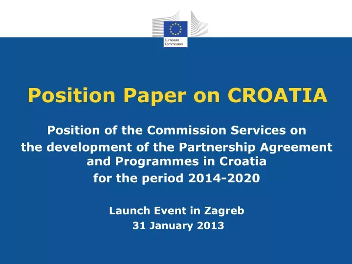 position paper on croatia