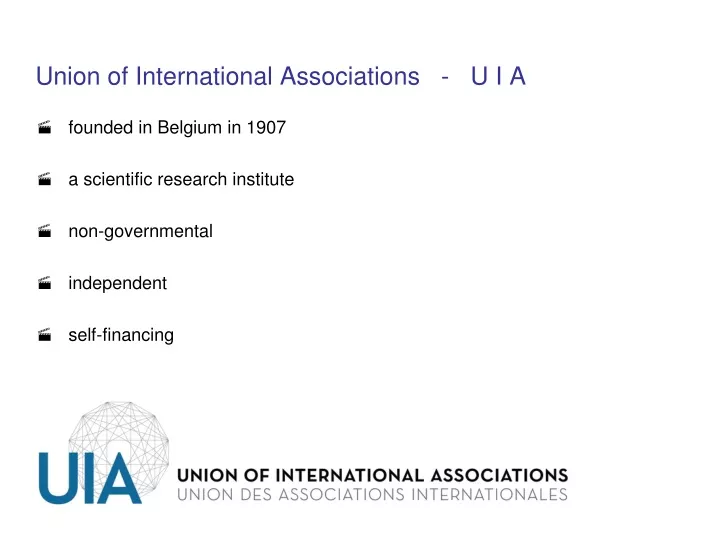 union of international associations u i a founded