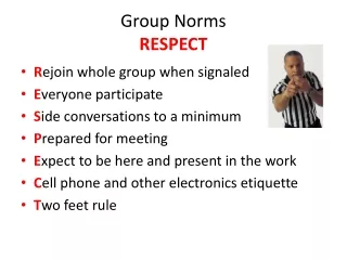 Group Norms RESPECT