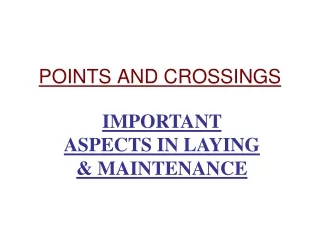 POINTS AND CROSSINGS