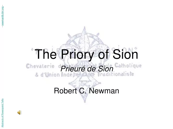 the priory of sion