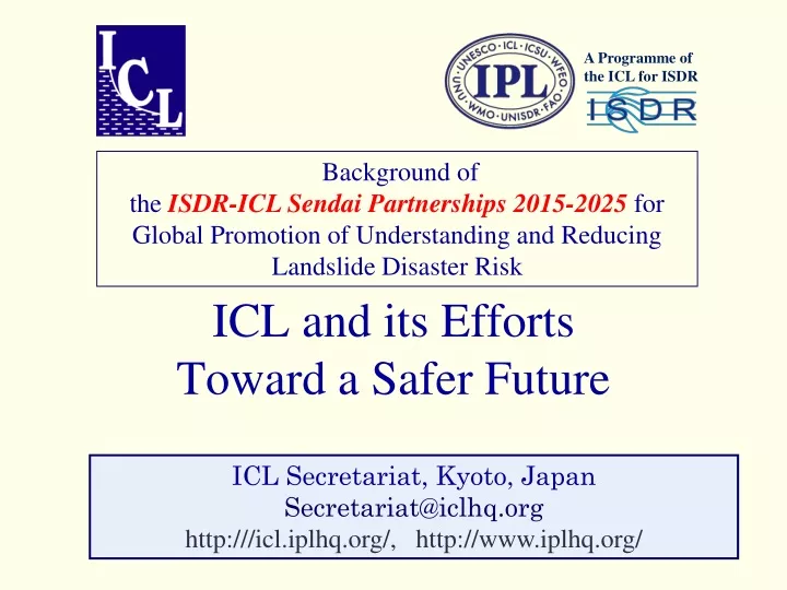 icl and its efforts toward a safer future