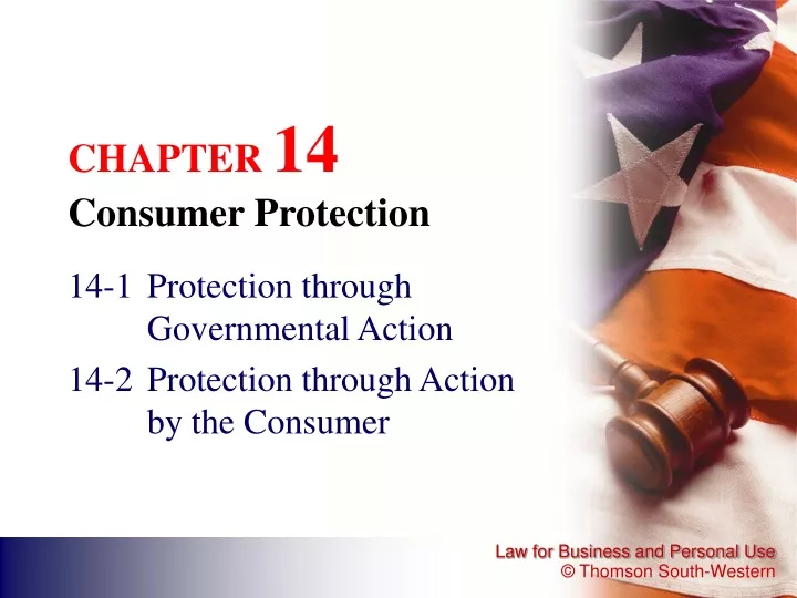chapter 14 consumer protection