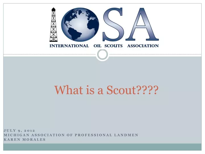 what is a scout