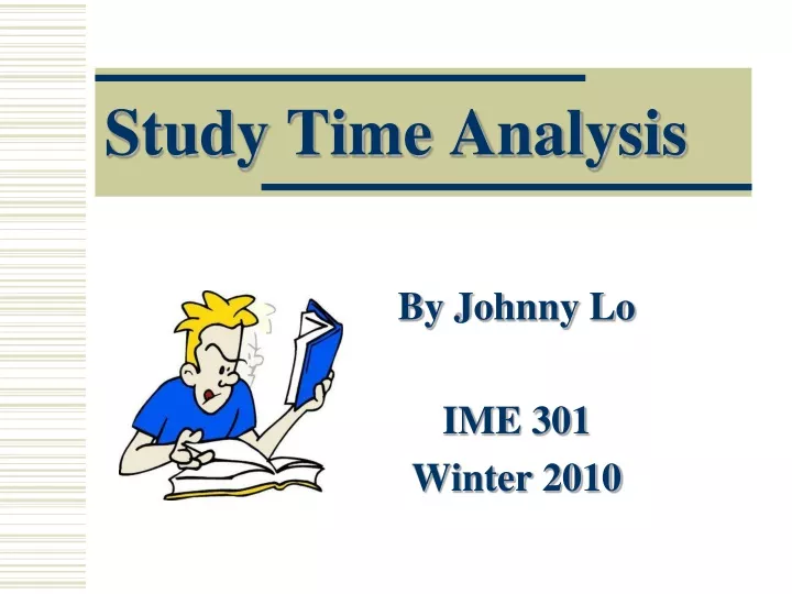 study time analysis