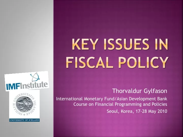 key issues in fiscal policy