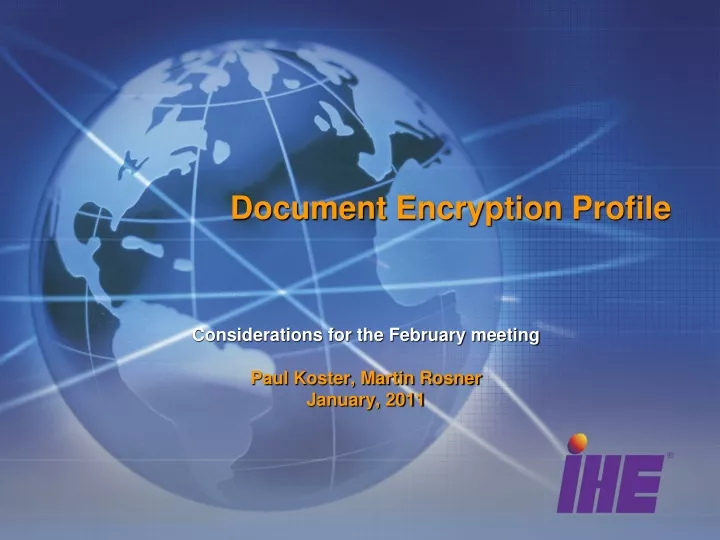 document encryption profile