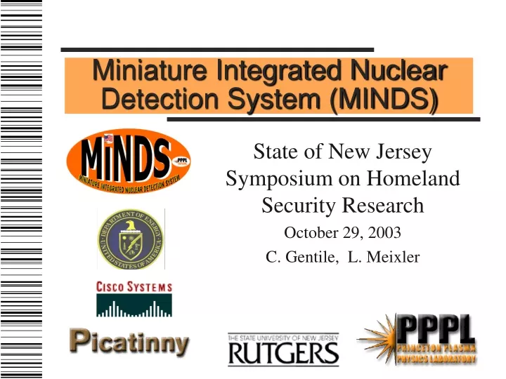 miniature integrated nuclear detection system minds
