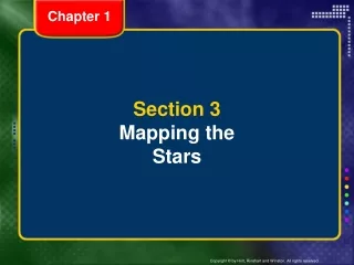 Section 3 Mapping the Stars