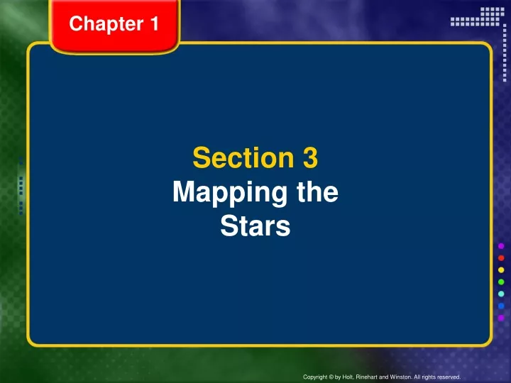 section 3 mapping the stars