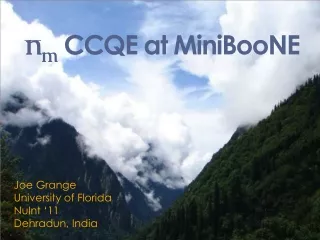 n m  CCQE at MiniBooNE