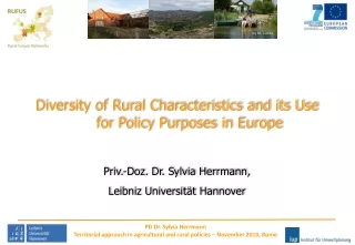 Diversity of Rural Characteristics and its Use for Policy Purposes in Europe