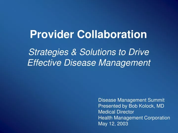 provider collaboration strategies solutions