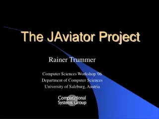 The JAviator Project