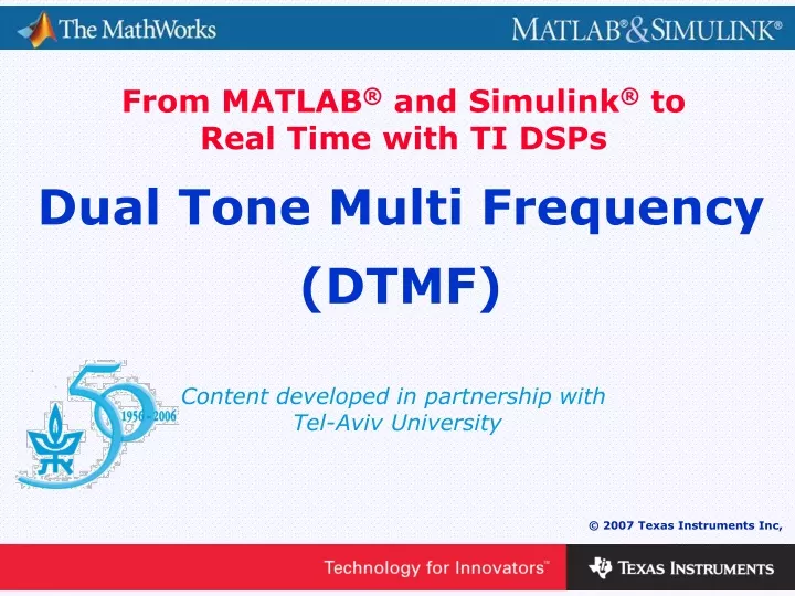 dual tone multi frequency dtmf