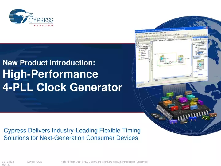 new product introduction high performance 4 pll clock generator