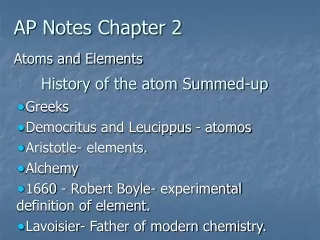 AP Notes Chapter 2