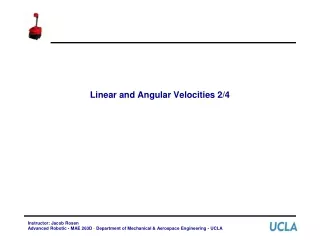 Linear and Angular Velocities 2/4