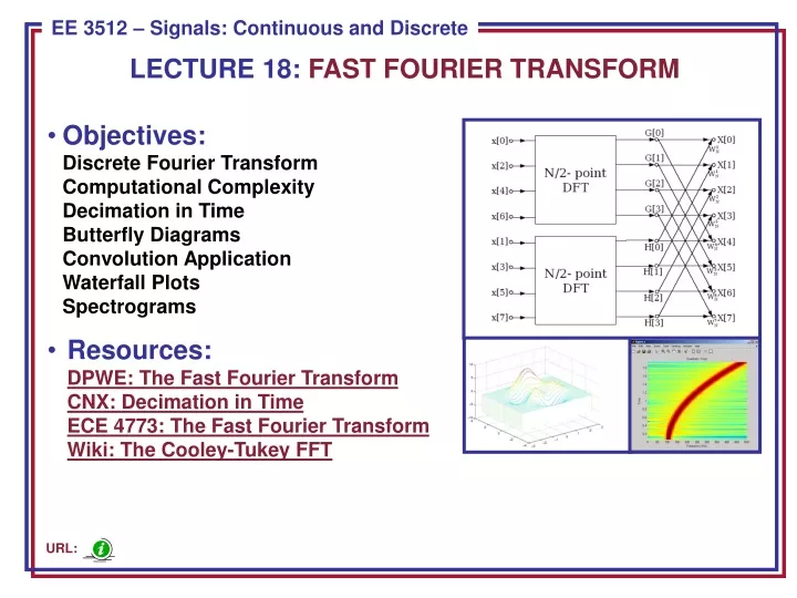 lecture 18 fast fourier transform
