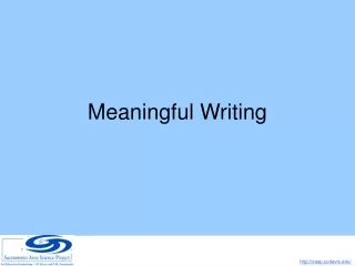 Meaningful Writing
