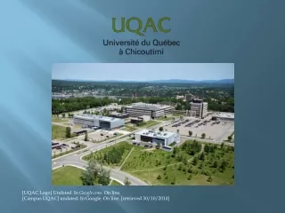 [UQAC Logo] Undated. In  Google . On line.