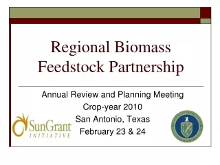 Regional Biomass Feedstock Partnership