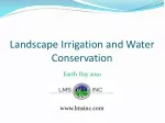 Landscape Irrigation and Water Conservation