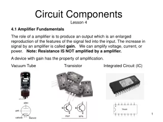 Circuit Components Lesson 4