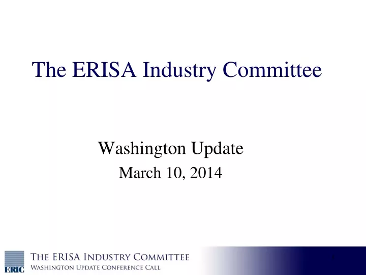 the erisa industry committee