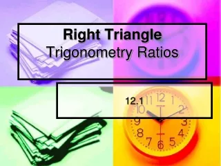 Right Triangle  Trigonometry Ratios