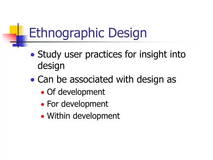 ethnographic design