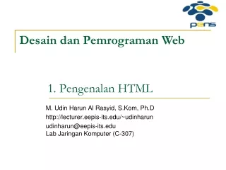 1. Pengenalan HTML