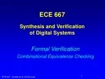 ECE 667 Synthesis and Verification of Digital Systems - slide 1
