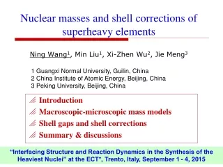 Nuclear masses and shell corrections of superheavy elements