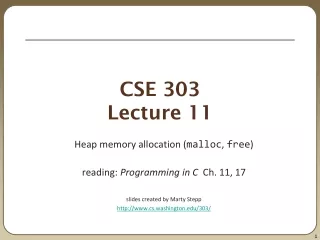 CSE 303 Lecture 11