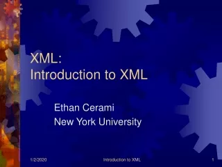 XML: Introduction to XML