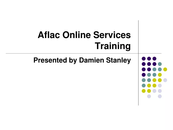 aflac online services training