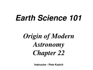 Earth Science 101