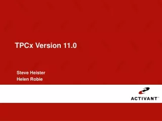 TPCx Version 11.0