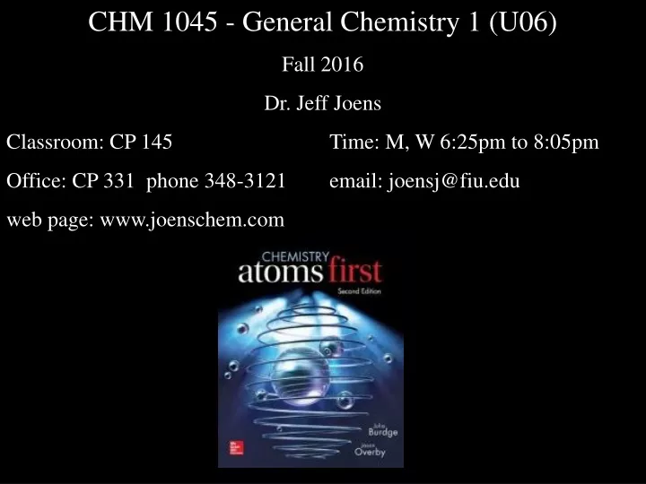 chm 1045 general chemistry 1 u06 fall 2016