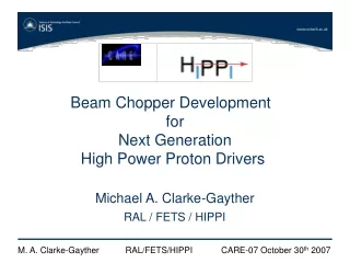 Beam Chopper Development   for Next Generation High Power Proton Drivers