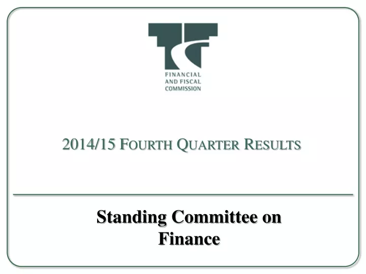 2014 15 fourth quarter results