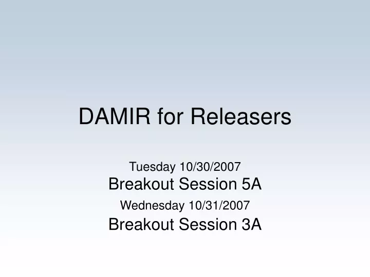 damir for releasers