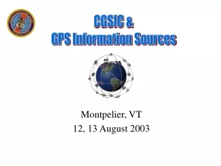 Montpelier, VT 12, 13 August 2003