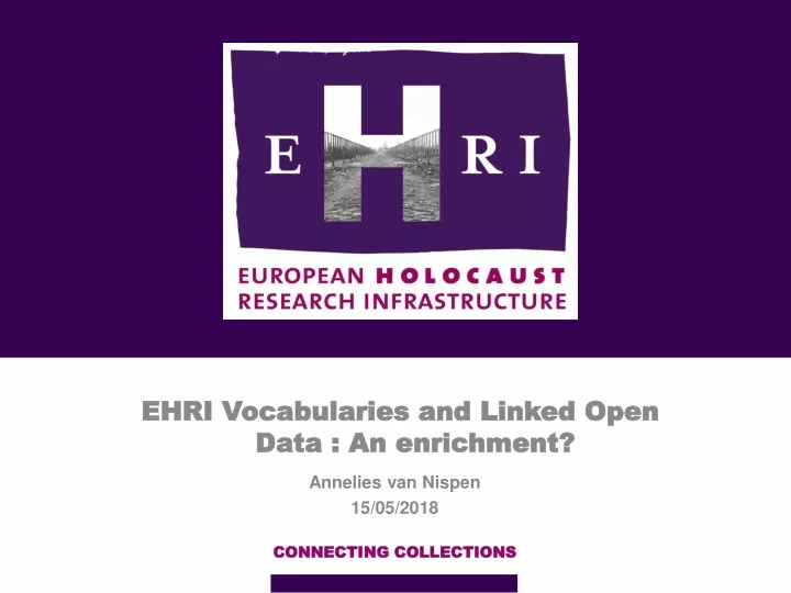 ehri vocabularies and linked open data an enrichment