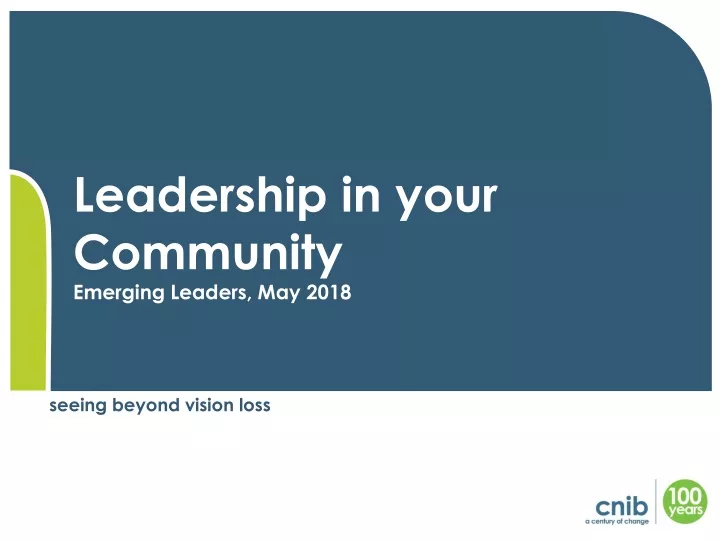 leadership in your community emerging leaders may 2018