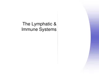 The Lymphatic &amp; Immune Systems