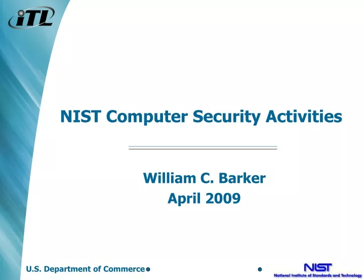 nist computer security activities