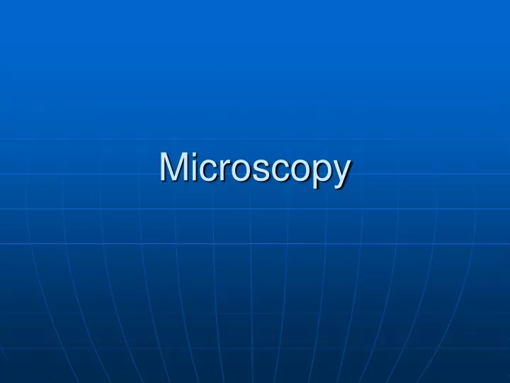 microscopy