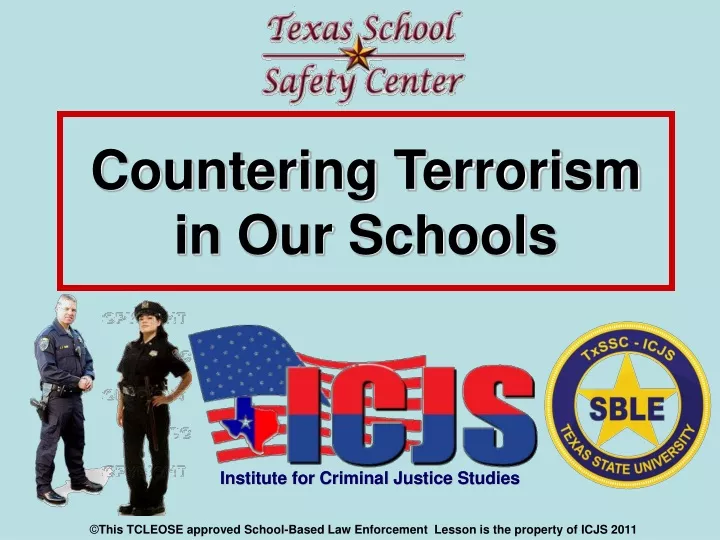 countering terrorism in our schools